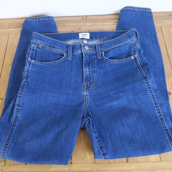 Sunday Best 10″ High Waisted Skinny Jeans - Picture 3 of 12